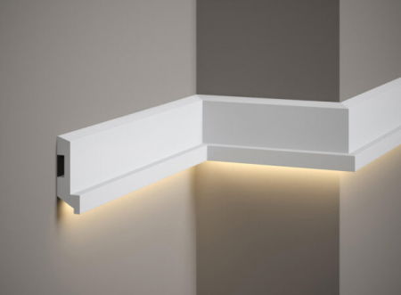 PROFILE DECORATIVE - Brau Polimer Rigid Polyforce Mardom MD024 80x27x2000 mm