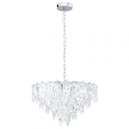 ILUMINAT INTERIOR - Candelabru EGLO CARVARIO 39724, E14 10X40W Ø600mm, Transparent