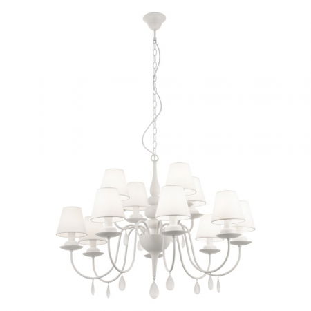 ILUMINAT INTERIOR - Candelabru Incanti Elizee IEL C12 01 01 E14 12x28W Metal WHITE IP20