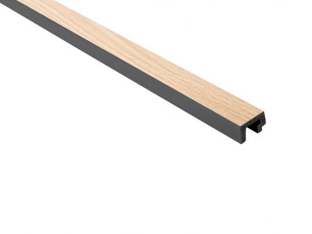 Riflaje - Capat stanga panou riflat Polimer Rigid Polyforce Mardom Largo 2700x31x20mm L0302L Light Oak