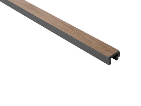 Riflaje - Capat stanga panou riflat Polimer Rigid Polyforce Mardom Largo 2700x31x20mm L0303L Grey Oak