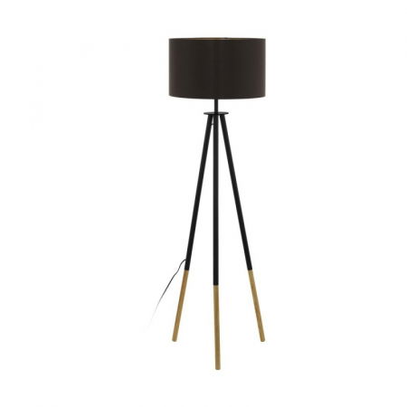 BLACK FRIDAY 2024 - Lampadar EGLO Bidford 49148, E27 60W, Maro Cappuccino-Auriu