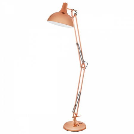 Dormitor - Lampadar EGLO Borgillio, 1XE27, 1X60W, Otel, Cupru - 94705