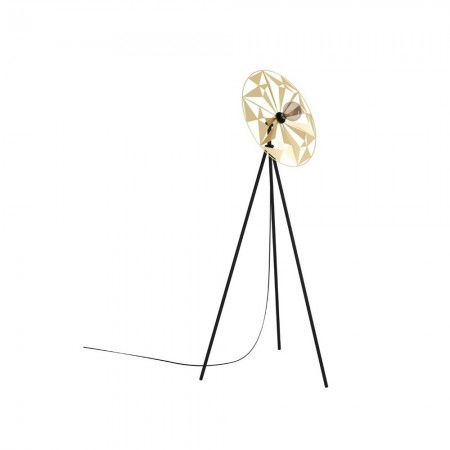BLACK FRIDAY 2024 - Lampadar Eglo Castanuelo, negru/auriu, 1XE27, H.152 cm, 43809
