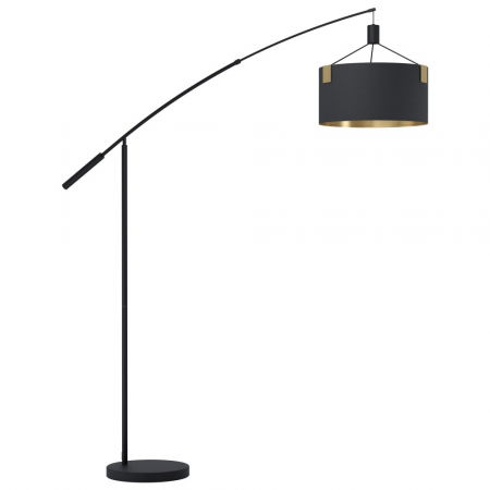 BLACK FRIDAY 2024 - Lampadar EGLO TORTOLA 1 39966, E27 3X40W, h2030mm Otel, Negru, Alama, Tesatura, Negru, Alama