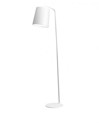 Lampadare - Lampadar Nova Luce STABILE E27 1x12W   Matt White Metal Outside Matt White Inside Black Fabric Wire IP20