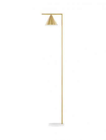 Lampadare - Lampadar Nova Luce SWAY E27 1x12W   Brass Metal & White Marble Base  IP20