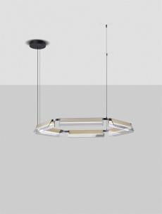 ILUMINAT - Lustra APNEA Nova Luce 9009131 LED 61 W, 6646 lm, 3000K IP20 Sandy Black Gold