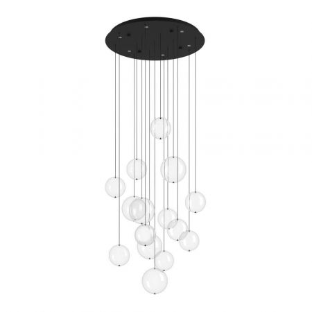 BLACK FRIDAY - Candelabru EGLO ESPARDELLO 390333, 6X5,4W, 3000K, Oțel, Negru