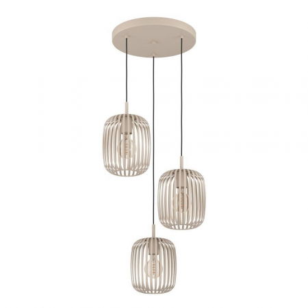 BF LUSTRE - Lustră EGLO ROMAZZINA 900687, E27, 3X40W, Oțel, Culoarea nisipului