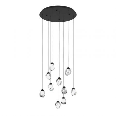 ILUMINAT INTERIOR - Candelabru EGLO SINDICAT 390356, 10X3W, 3000K, Oțel, Negru
