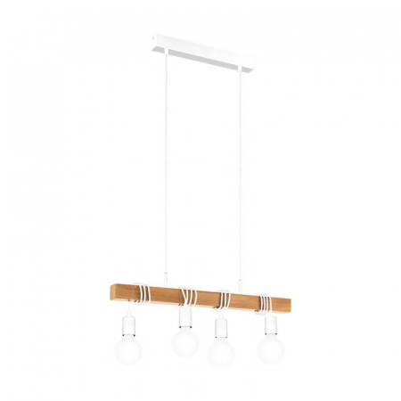 BLACK FRIDAY 2024 - Lustra EGLO Townshend 33164, 4xE27 4x60W, Stejar Deschis