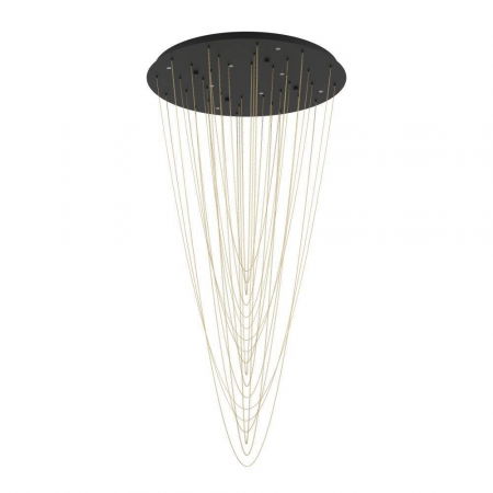 ILUMINAT INTERIOR - Candelabru EGLO TREPUCO 390355, 8X5,4W, 3000K, Oțel, Negru