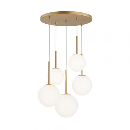 ILUMINAT INTERIOR - Lustra Maytoni Basic form MOD321PL-05G1 E14 5x40W -  Metal Gold IP20