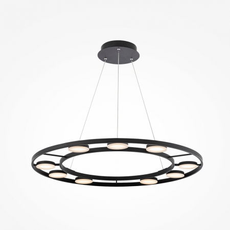 ILUMINAT INTERIOR - Lustra Maytoni Fad MOD070PL-L63B3K LED 63W 3000K 2800lm Metal/Acril Black IP20