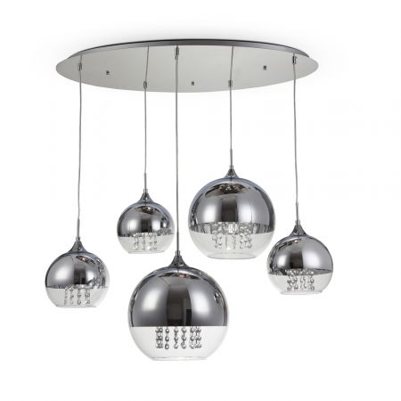 ILUMINAT INTERIOR - Lustra Maytoni Fermi P140-PL-170-5-N E27 5x60W -  Metal Chrome IP20