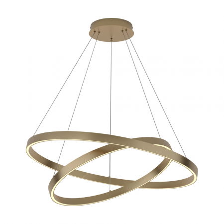 ILUMINAT INTERIOR - Lustra Maytoni Rim MOD058PL-L74BS3K LED 88W 3000K 5200lm Aluminiu Brass IP20