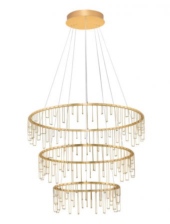 ILUMINAT INTERIOR - Lustra Nova Luce STELLAR 9186970 LED 72W 3000K 5866lm Matt Brass Gold Copper Triac Dimmable IP20
