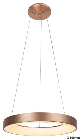 Moderne - Lustra Rabalux Carmella LED 80W 6335lm 4000K metal acril auriu alb IP20