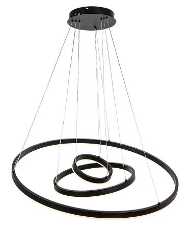 Moderne - Lustra Rabalux Isaure LED 100W 8000lm 3000-6500K metal acril negru alb IP20