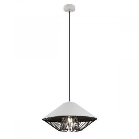 SPRING SALE - Suspensie REDO GRILL 01-3004 E27 MATT WHITE 1 x max.42W   IP20