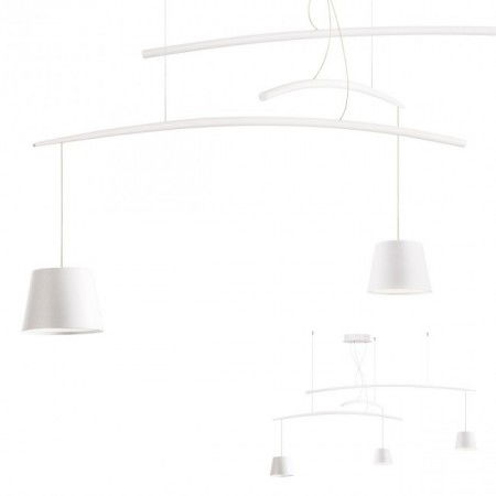 MASTER SALES - Lustra Redo Lolli, alb, LED, 3X6W, 1245 lumeni, alb cald 3000K