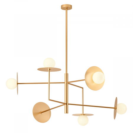 BLACK FRIDAY - Suspensie REDO PLATO 01-2733 G9 GOLD 6 x max.10W   IP20