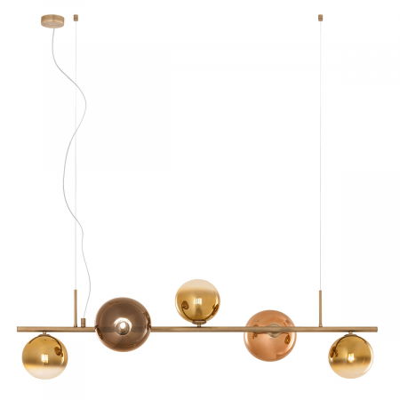 BLACK FRIDAY - Suspensie REDO ROY 01-2779 G9 MATT ANTIQUE BRASS 5 x max 10W   IP20