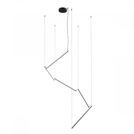 ILUMINAT INTERIOR - Suspensie REDO STICK 01-2801 LED SAND BLACK 48W 3252 lm 3000K IP20