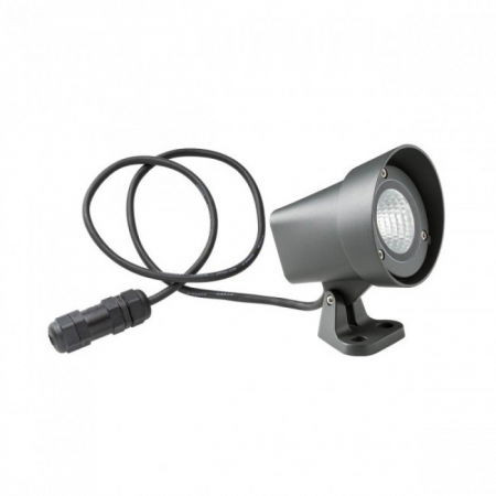 BLACK FRIDAY 2024 - Miniproiector exterior Ziggy 90110, gri inchis, LED, 12W, alb cald 3000K, 985 lm, IP65