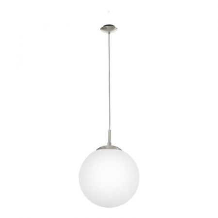 BLACK FRIDAY - Pendul EGLO Rondo, 1XE27, 1X60W, Nichel Mat/Opal Mat - 85263 01-1066 redo