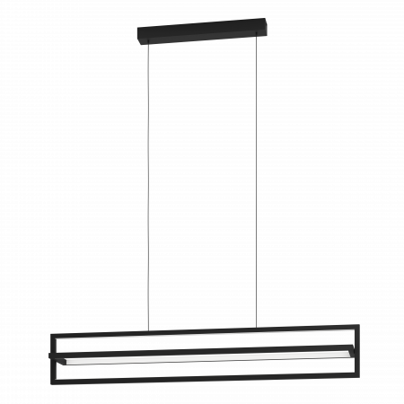 BLACK FRIDAY - Lustra EGLO Siberia LED 34W 3000-6500K 4500lm Otel Negru IP20