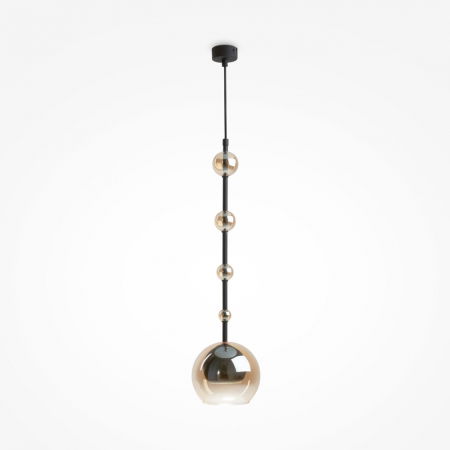 ILUMINAT INTERIOR - Pendul Maytoni Ros MOD227PL-01B1 GU10 1x28W -  Metal/Glass Black IP20