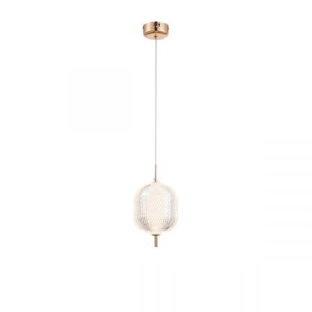 ILUMINAT INTERIOR - Pendul OEM ORAMA LED 15W 1170lm 3000K Metal/Sticla Gold 150x300mm IP20