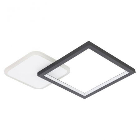 BLACK FRIDAY 2024 - Plafoniera/Aplica EGLO GAFARES, LED, 15W,Aluminiu, Otel, Negru, Alb, IP20