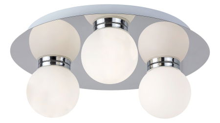 Plafoniere - Plafoniera baie Rabalux Becca G9 3X MAX 28W  metal sticlă crom IP44