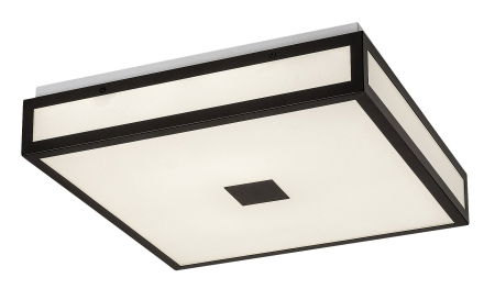ILUMINAT - Plafoniera baie Rabalux Zoya LED 24W 1700lm 4000K metal sticlă negru alb IP44