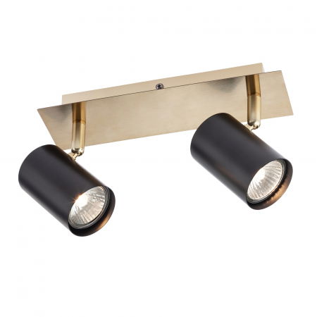 ILUMINAT INTERIOR - Plafoniera Crius 04-538, 2 x GU10, negru + alama