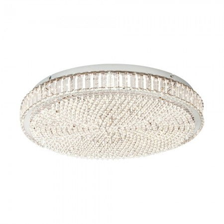 ILUMINAT INTERIOR - Plafoniera Eglo Balparda, crom, LED, 43W, 4780 lumeni, alb neutru 4000K, D.60 cm, 39747