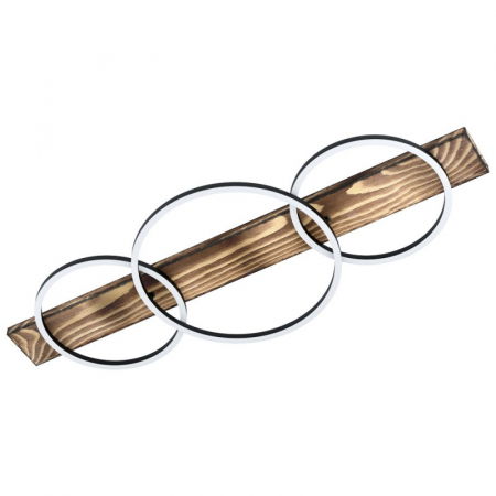 BLACK FRIDAY - Plafoniera EGLO BOYAL 99413, LED;LED 2X12W;1X12W 5100lm 3000K, Lemn, Alb