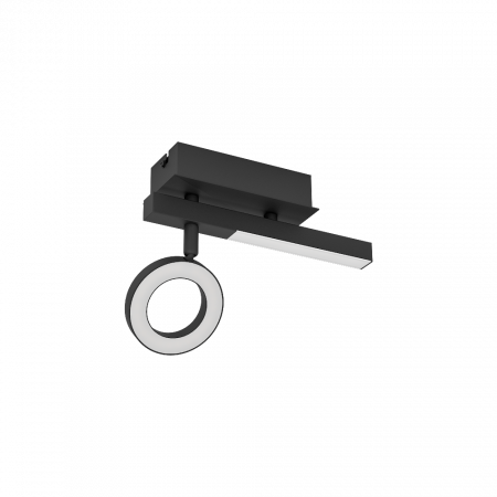 BLACK FRIDAY - Plafoniera EGLO CARDILLIO 2 900513 LED 3,2W 3000K 400lm Aluminiu Negru IP20