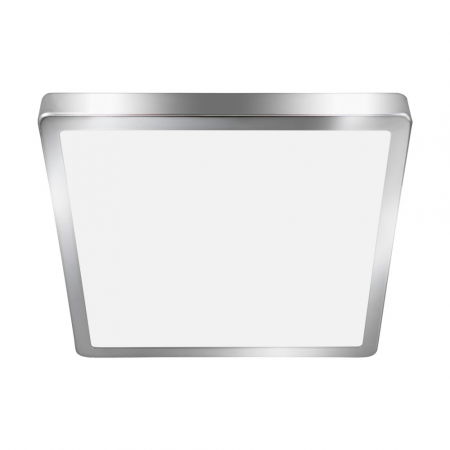 BLACK FRIDAY 2024 - Plafoniera EGLO FUEVA 5 30894, LED 20W, 2200lm, 4000K, IP44 Otel, Crom, Plastic, Alb