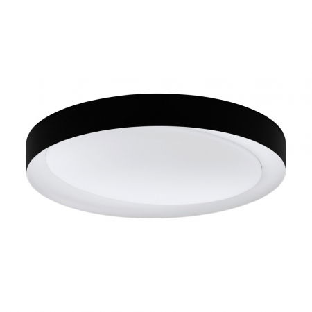 BLACK FRIDAY 2024 - Plafoniera EGLO LAURITO 99783, LED 24W, 2160lm, 3000-6500K, Otel, Alb, Plastic, Negru, Alb