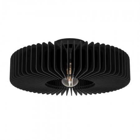 Plafoniere - Plafoniera Eglo Palombaia, negru, lemn, 1XE27, 900831