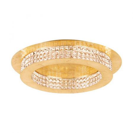 Plafoniera EGLO PRINCIPE 39406, LED 14x3,2W 5320lm, 700mm, Auriu antichizat/Cristal