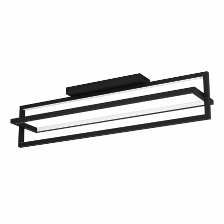 BLACK FRIDAY - Plafoniera EGLO Siberia LED 34W 3000-6500K 4600lm Otel Negru IP20