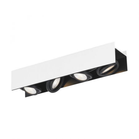 BLACK FRIDAY 2024 - Plafoniera EGLO VIDAGO 39318, LED 4x5.4W 2040lm, dimabil, Alb/Negru