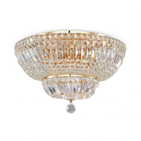 Plafoniere - Plafoniera Maytoni Classic Basfor DIA100-CL-12-G E14 12x60W -  Metal Gold IP20
