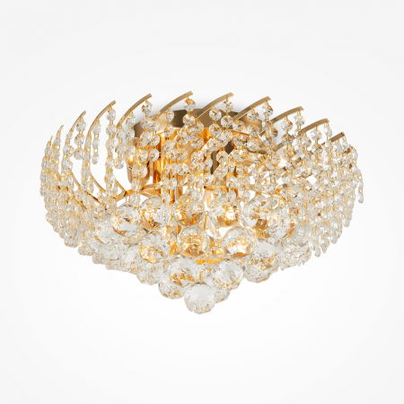 Plafoniere - Plafoniera Maytoni Classic Karolina DIA120-06-G E14 6x40W -  Metal Gold IP20