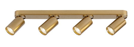 Plafoniere - Plafoniera Rabalux Mirina GU10 4X MAX 5W  metal aluminiu auriu IP20